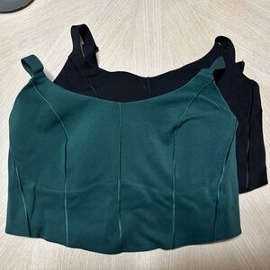 Aerie Green and Black Sports Bra bundle